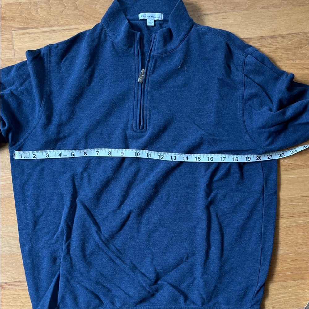 Peter Millar Navy Zip-Up Sweater